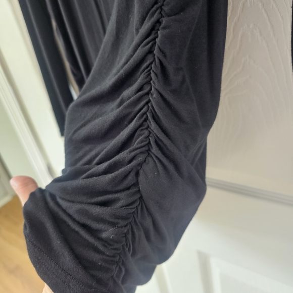 Small Show Black Long Sleeve Lightweight Maternity Shirt Size XL - Picture 6 of 14